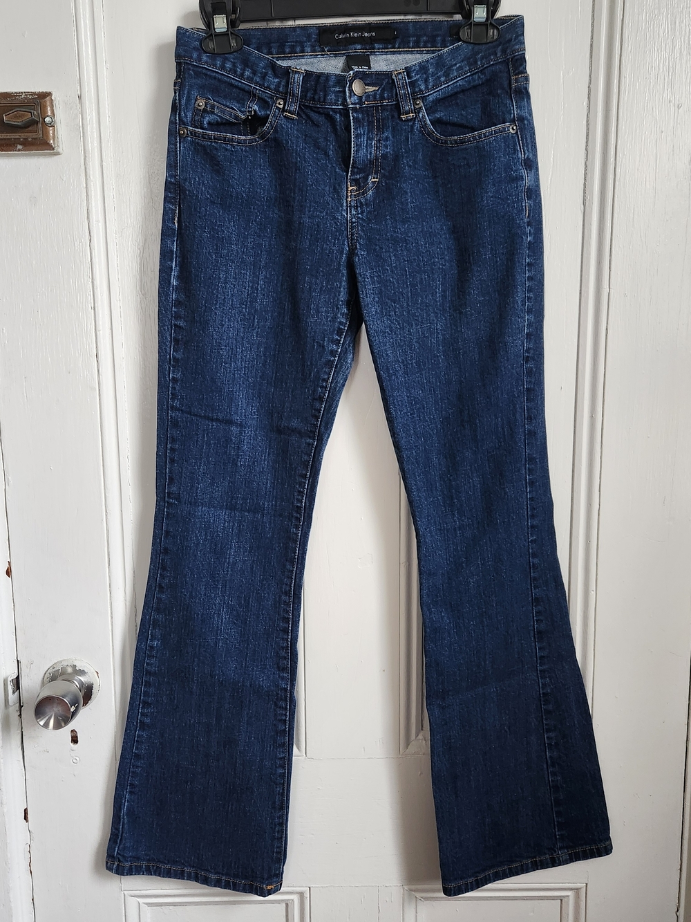 Calvin Klein Dark Blue Women’s Low Rise Flare Jeans Size 4